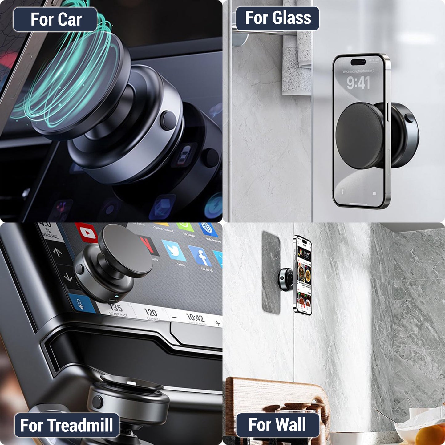 MagniGo™ — The Phone Mount That Actually Stays Put — And Charges Wirelessly